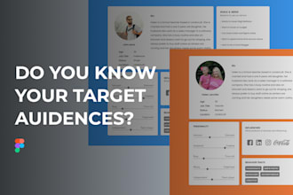 create user personas or target audience for your project