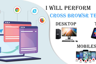 perform cross browser testing , QA and responsive testing then fix all issues