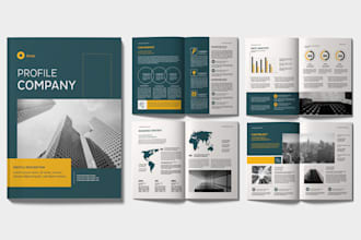 design premium corporate brochures and company profiles