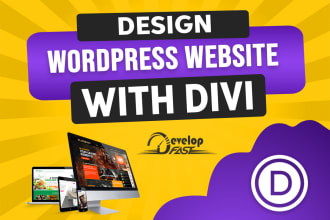 build wordpress website design with divi theme and divi builder