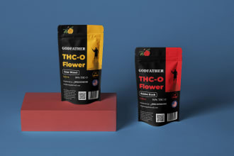 design premium cbd box, label, cartridge,  mylar bag