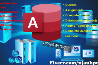 design any microsoft access database tasks perfectly