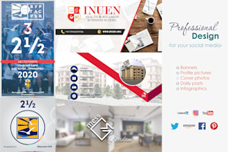 do social media images kit and banners for your web page
