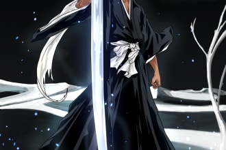 draw anime bleach portrait