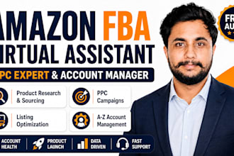 be your expert amazon fba virtual assistant, amazon account manager, PPC expert