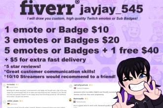 draw HQ twitch emotes and sub badges