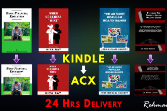 convert kindle to audiobook for acx, acx cover, acx design