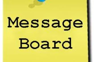 post 30 messages on your message board within 1week