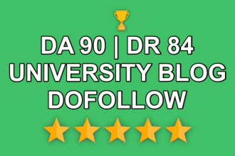 publish high quality SEO guest post with dofollow backlink on my da 90 website