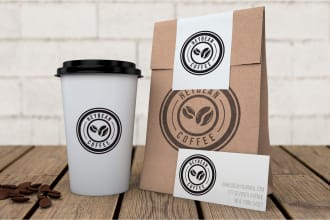 design coffee shop, bar or restaurant logo and branding