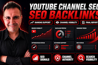 help your youtube channel rank better with SEO backlinks