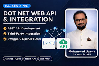 build dot net web api and api integration