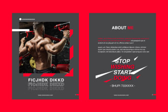 design a professional PDF lead magnet and health fitness ebook