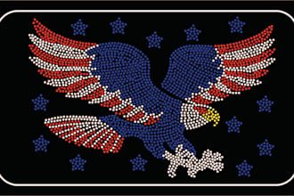 do rhinestone design and templates for you