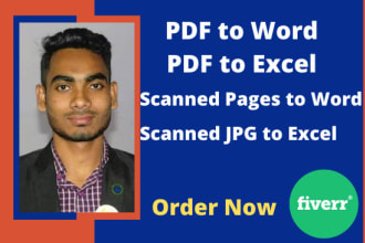 convert PDF to word PDF to excel, scanned pages to word