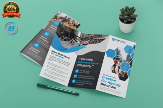 design professional flyer, bi fold, tri fold, and multipage brochure
