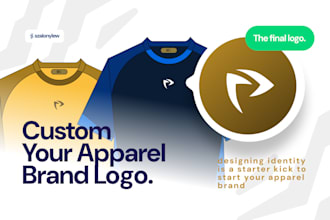 design apparel, and sport clothing brand logo