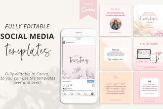 design editable canva templates for your social media accounts