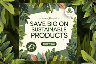 do eye catching social media poster designs