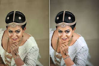 do wedding photo editing and retouching