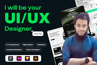 design website ui ux design, figma website design, framer website development