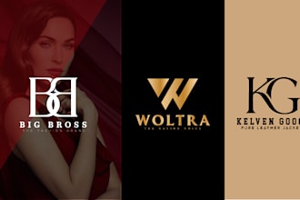 do modern luxury minimal fashion logo design with copyrights