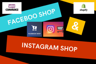 setup facebook, instagram shop, and sync with the online store