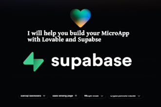 be your lovable and supabase developer