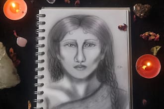 create past life drawings or spirit guide drawing with meaningful messages