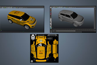 creat and modify existing 3d models and improve quality