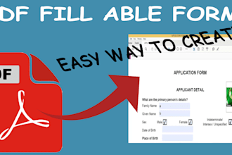 create a PDF fillable form
