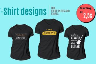 create bulk tshirt designs for print on demand