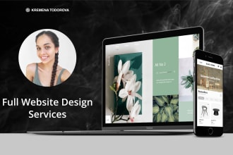 create stunning website UI UX design in figma or adobe xd