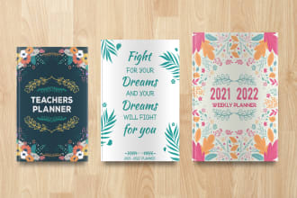 create a stunning floral cover design for book and  ebook