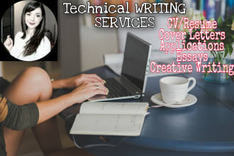 do technical writing, reports, letters, CV for you