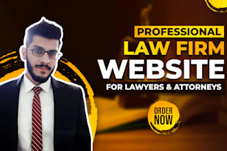 design attorney, lawyer or law firm website on wix or wordpress