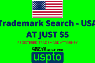 search a trademark in USA uspto with check and report