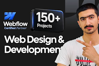 design and develop webflow website, figma to webflow, webflow landing page