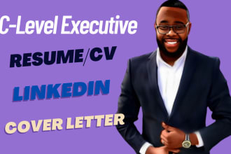 write ceo, svp, vp, cto, cfo, director, executive resume and cover letter