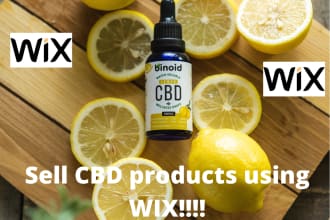 create cbd, hemp, medical or cannabis ecommerce website with wix