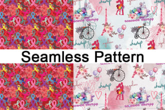 design repeated seamless pattern for textile, fabric