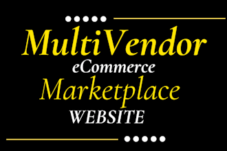 build multi vendor ecommerce marketplace website or multivendor website