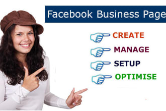 create setup and manage professional facebook business page
