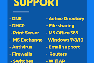 provide technical support for IT infrastructure