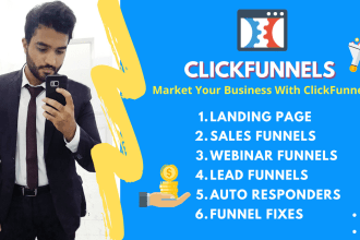 design clickfunnels sales funnel landing page in clickfunnels