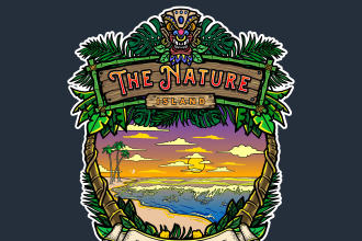 drawn vector illustration for your logo  t shirt  poster