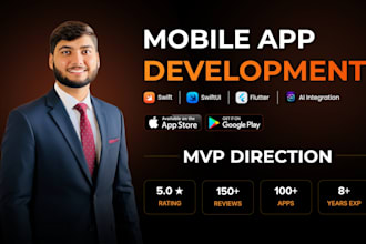 do ios app development in swift, flutter mobile app development, ai app creation