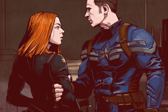draw your portrait in a marvel character or dc