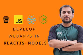 develop a web application with reactjs, nodejs, nextjs and tailwind css