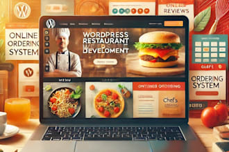 design a restaurant and healthcare website with wordpress